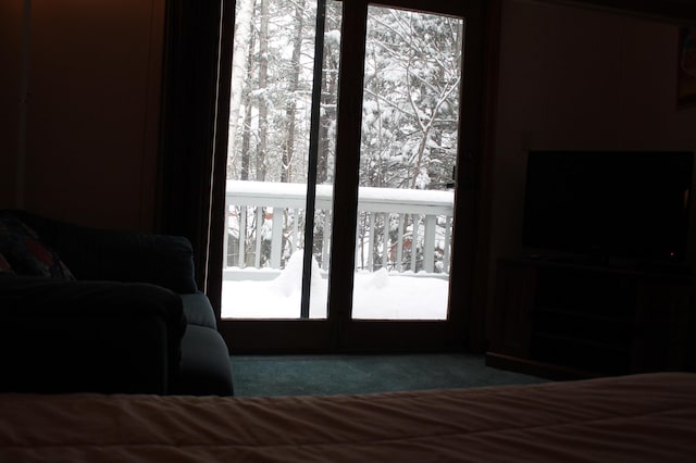 bedroom featuring carpet floors