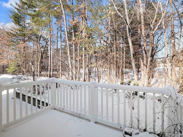 exterior space featuring a wooden deck