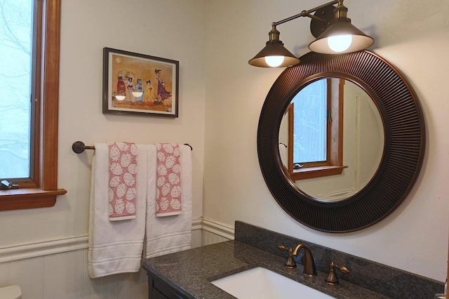 bathroom with vanity