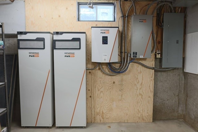 utility room with electric panel