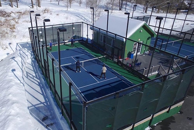 view of tennis court