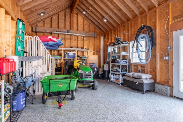 view of storage room