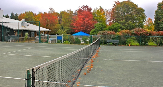 view of tennis court