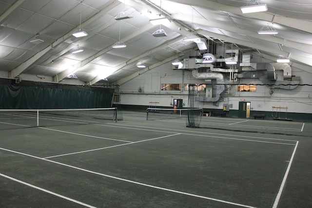 view of tennis court