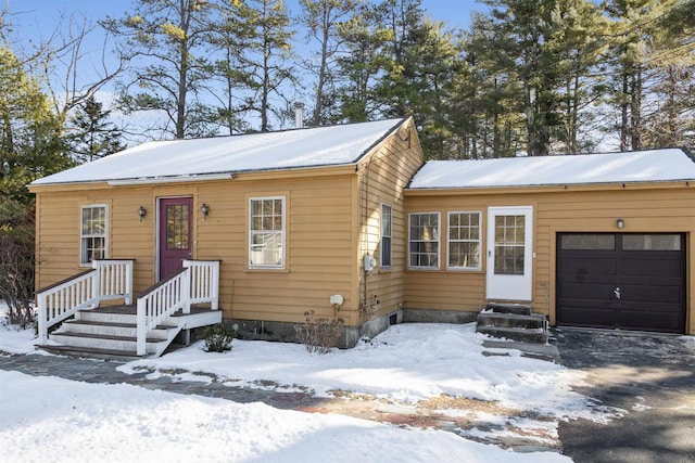 view of front of home featuring a garage