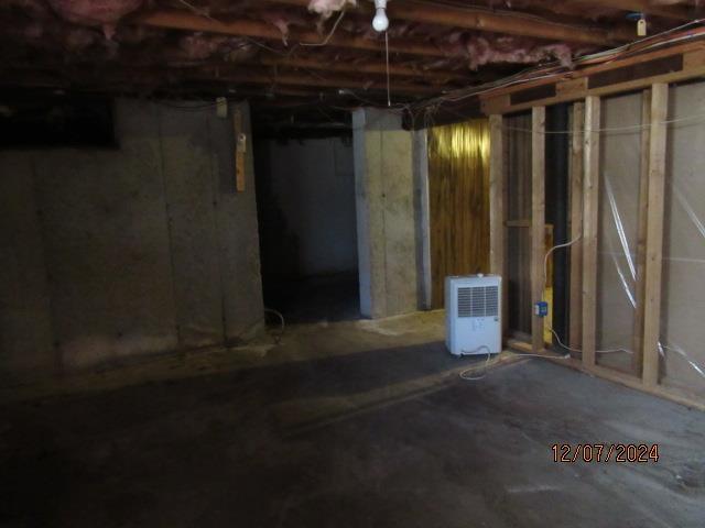 view of basement