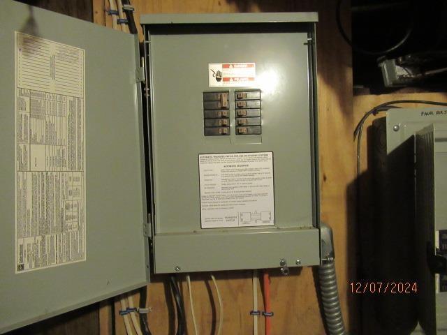 utility room with electric panel