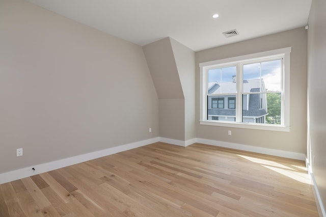 bonus room featuring light hardwood / wood-style flooring