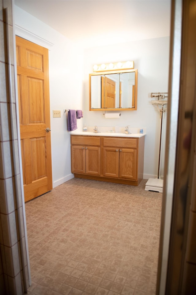 bathroom with vanity