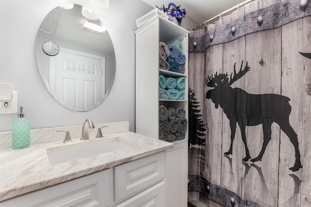 bathroom featuring vanity