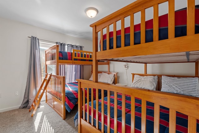 bedroom with carpet floors