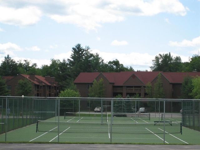 view of tennis court