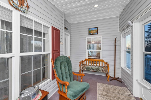 view of sunroom