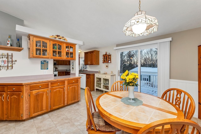 view of dining room