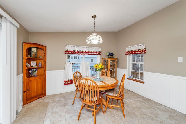 view of dining room