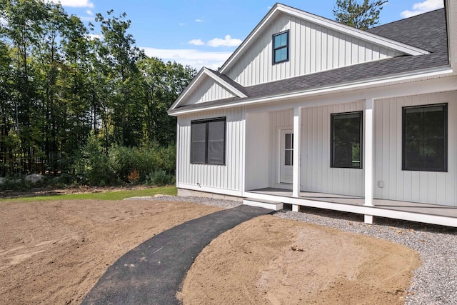 exterior space with a porch