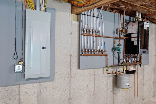 utility room featuring electric panel