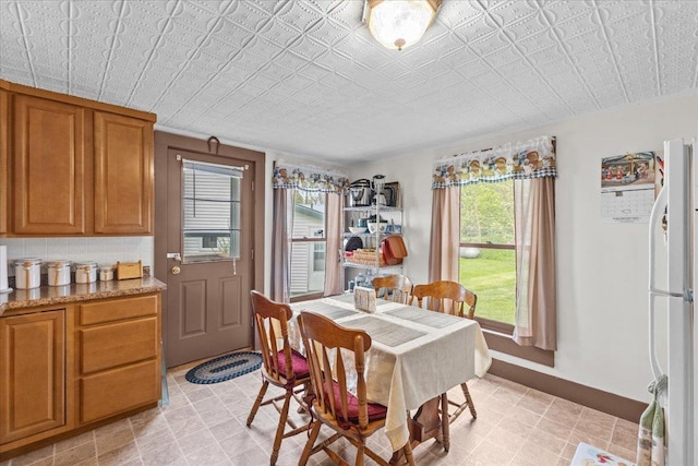 view of dining area