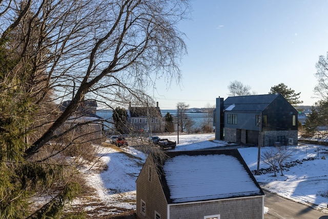 view of snowy yard