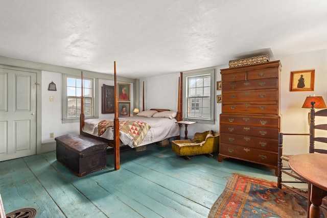 bedroom featuring hardwood / wood-style flooring