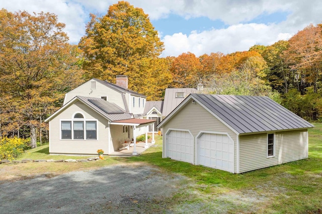 exterior space with a lawn