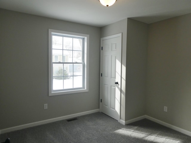 view of carpeted empty room