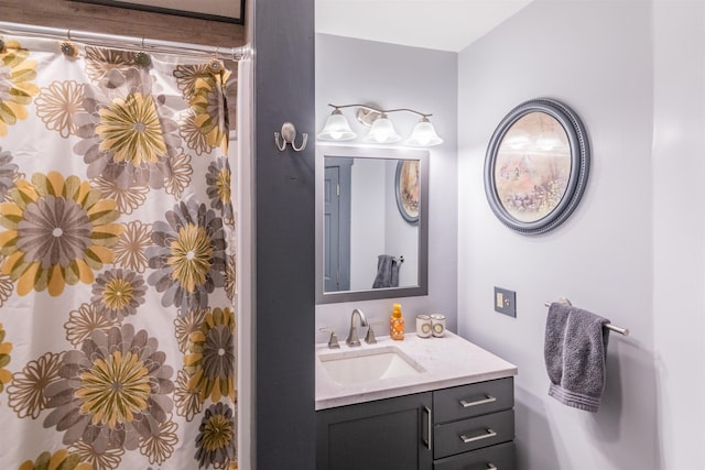 bathroom featuring vanity