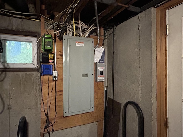 utility room featuring electric panel