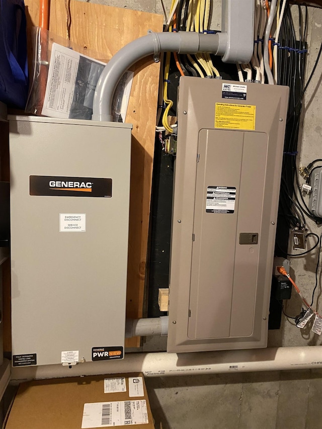 utility room featuring electric panel