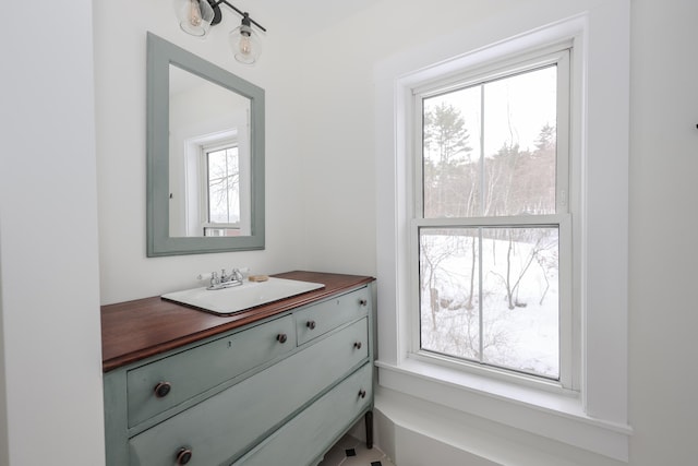 bathroom featuring vanity