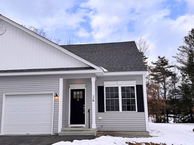 view of front of home featuring a garage