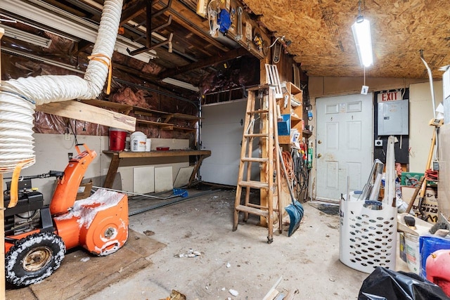 misc room featuring concrete flooring