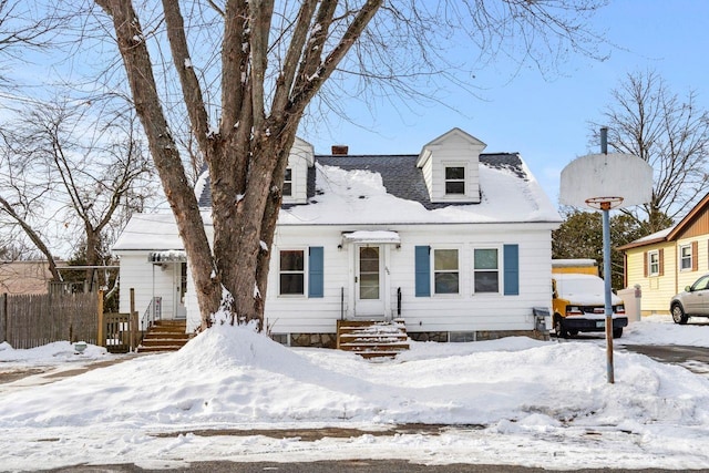 view of cape cod house