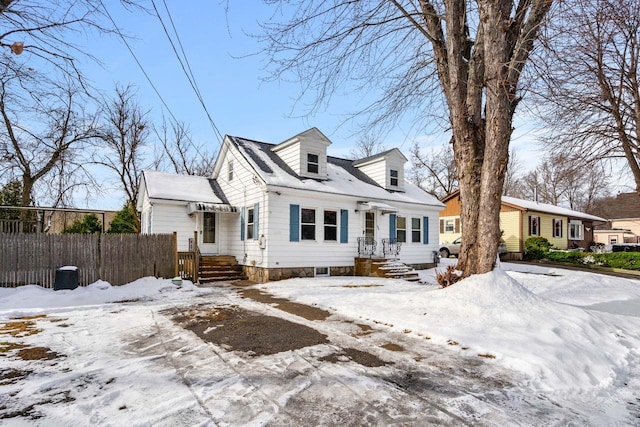 view of cape cod house