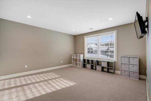 view of carpeted empty room