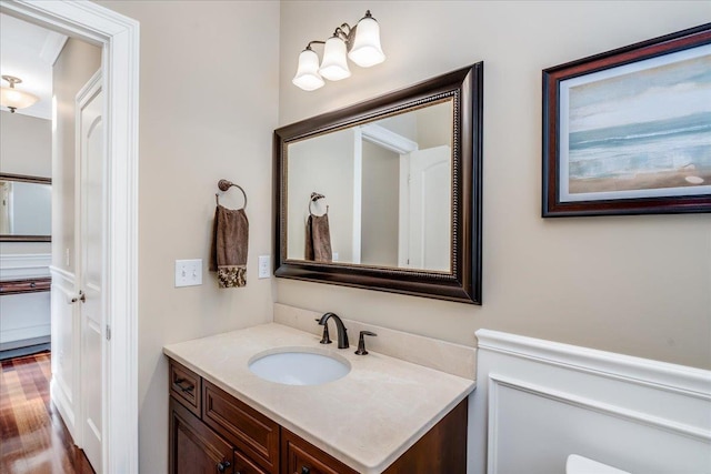 bathroom with vanity