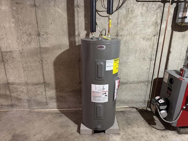 utilities featuring electric water heater