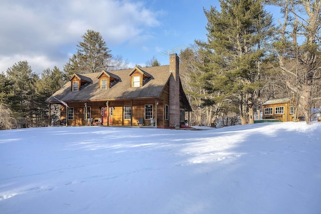 view of front of house with a porch