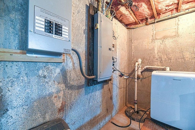 utility room featuring electric panel