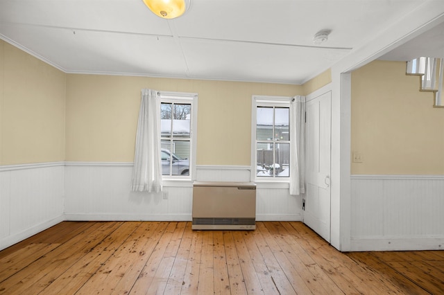 interior space with light hardwood / wood-style flooring