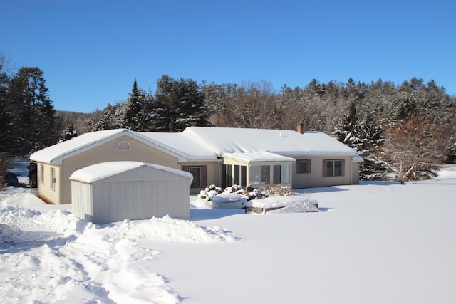 view of front of home