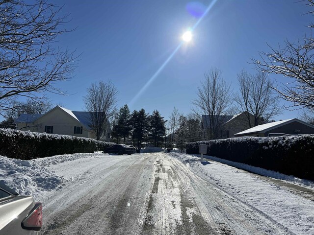 view of road