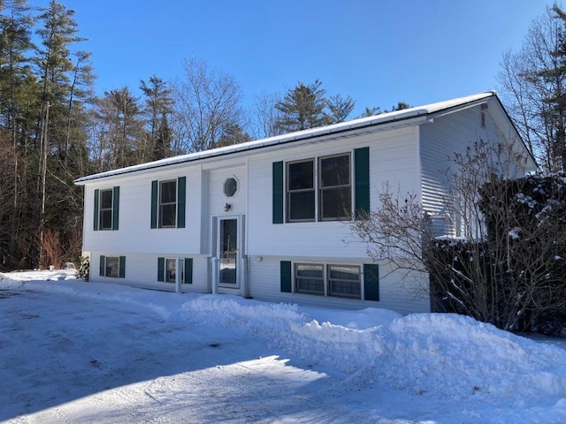 view of split foyer home