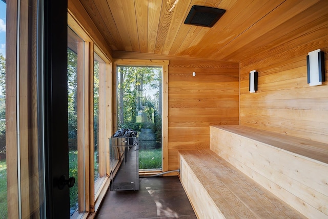 view of sauna / steam room