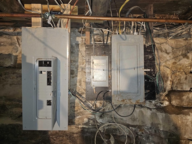 utility room with electric panel