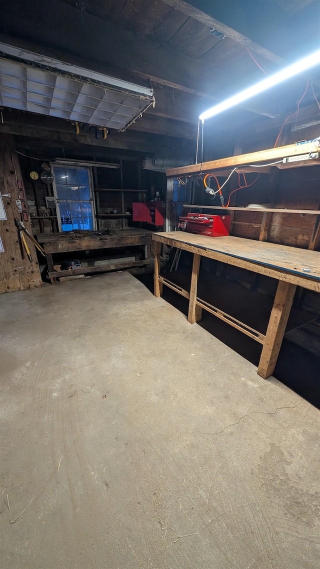 view of basement