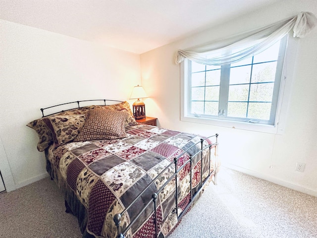 bedroom with carpet floors