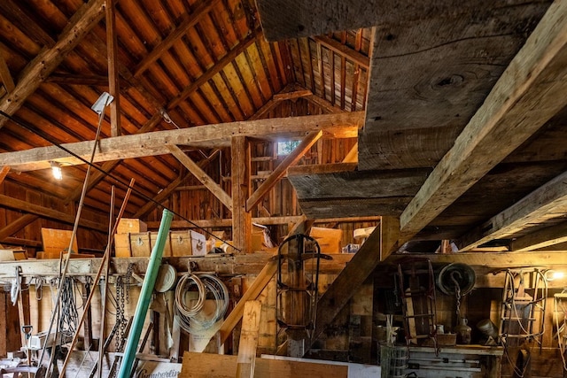 view of horse barn