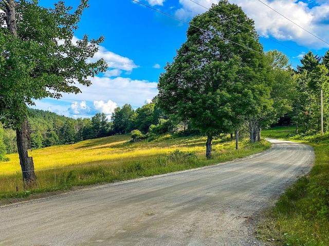 view of road