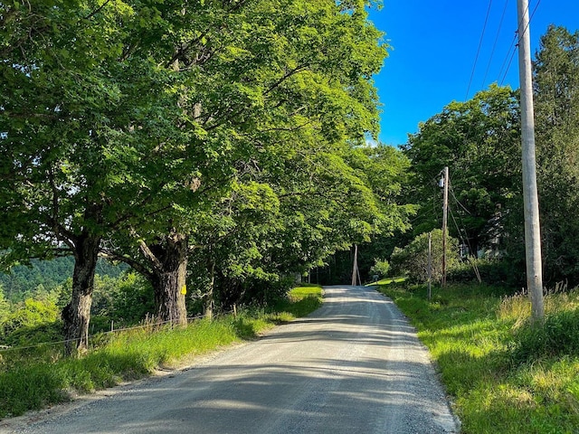 view of road